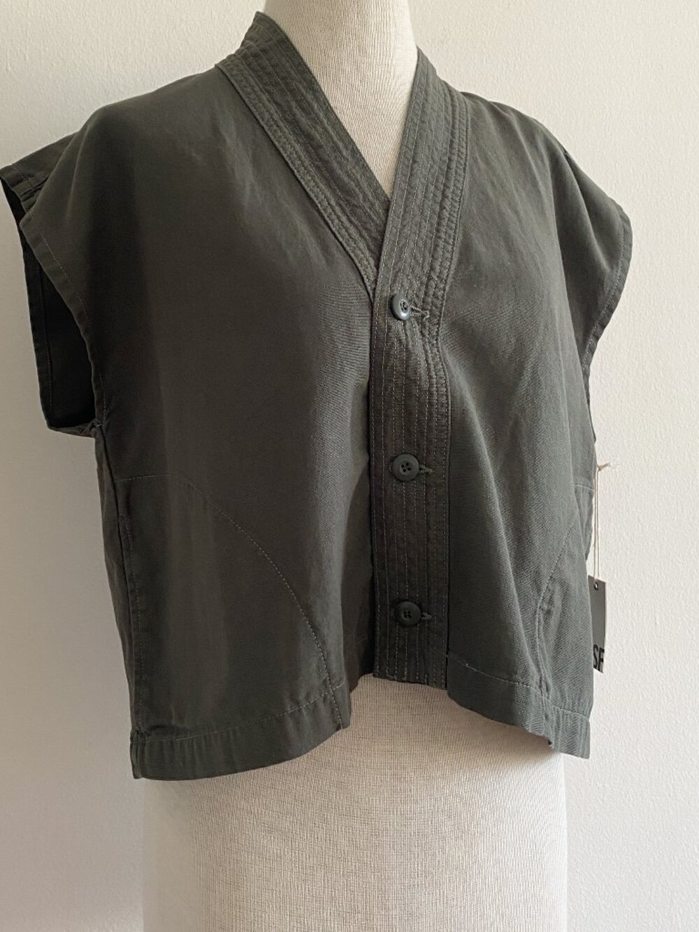 NEW NSF Military Green Kimono Top